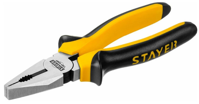 Плоскогубцы комбинированные 180 мм STAYER "TopGrip"