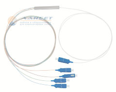 PLC сплиттер 1*4, SC/UPC (ответвитель оптический)