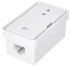 Настенная розетка NETLAN EC-UWO-1-UD2-WT-10, Кат.5e, 1 порт, неэкранированная, белая, 10шт.