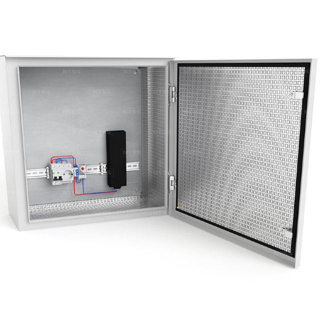 Настенный термошкаф NTSS 19" 9U (ШхВхГ) 600x500x500 с обогревом 100W