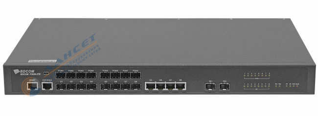 Оптический линейный терминал GEPON OLT BDCOM P3608B-2АС, 4 комбо-порта, 4хSFP, 2 SFP+, 2 БП АC