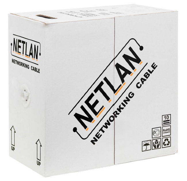 U/UTP 2PR NETLAN 24AWG CAT 5 OUTDOOR EC-UU002-5-PE-BK (кор 305м)