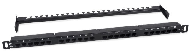 Патч-панель высокой плотности Cabeus 19" PLHD-24-Cat.5e-Dual-180-0,5U 0.5U 24 порта Патч-панель высокой плотности Cabeus 19" PLHD-24-Cat.5e-Dual-180-0,5U 0.5U 24 порта