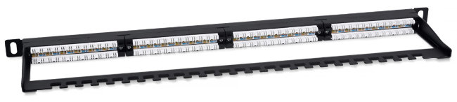 Патч-панель высокой плотности Cabeus 19" PLHD-24-Cat.5e-Dual-180-0,5U 0.5U 24 порта Патч-панель высокой плотности Cabeus 19" PLHD-24-Cat.5e-Dual-180-0,5U 0.5U 24 порта