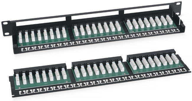 Патч-панель высокой плотности Cabeus 19" PLHD-48-Cat.5e-Dual 1U 48 портов Патч-панель высокой плотности Cabeus 19" PLHD-48-Cat.5e-Dual 1U 48 портов