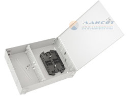 Настенный оптический бокс (шкаф) на 48 FC адаптеров (одна дверца)