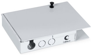 Бокс оптический настенный CABEUS JJT-4-SC (LC DUPLEX) со сплайс-кассетой и КДЗС