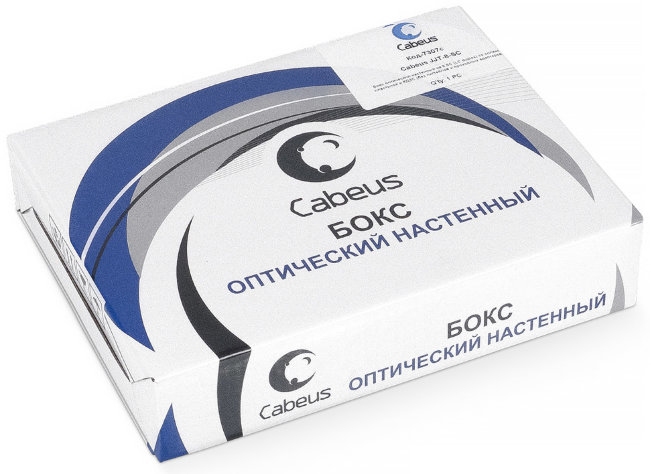 Бокс оптический настенный CABEUS JJT-8-ST на 8 ST со сплайс-кассетой и КДЗС