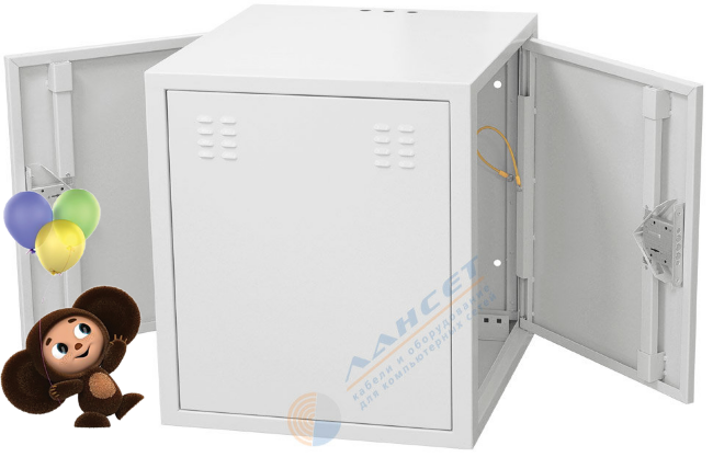 Ящик антивандальный CVL-12U-600 с двумя дверцами
