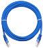 Шнур NETLAN UTP4 пары, Кат.5е, 2хRJ45, T568B, BL, 100Mhz, BC (чистая медь) СИНИЙ (уп.10шт)