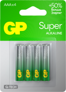 Батарейка LR03-4BL ААА 4 на блистере GP24A-2CR4 GP Super