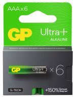 Батарейка LR03-6BL ААА 6 на блистере GP24AUPA21-2CRB6 G-TECH GP Ultra Plus 19142