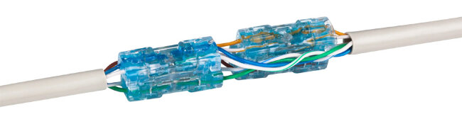 Соединитель для 2 медных пар, UCTP-4-IDC, 0.4-0.7мм, 21-26 AWG (упаковка 50шт)
