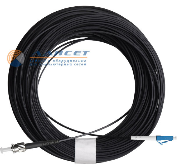 Патчкорд Fibercord внешний FTTH LSZH G-657A1-FC/UPC-LC/UPC-SM - 50м
