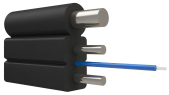 NTSS-FTTHS1-3-BL кабель оптический с тросом (металл) (1 волокно) (2М-М) (кат.1000м) 