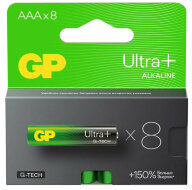 Батарейка LR03-6BL ААА 8 на блистере GP24AUPA21-2CRB8 G-TECH GP Ultra Plus 19126