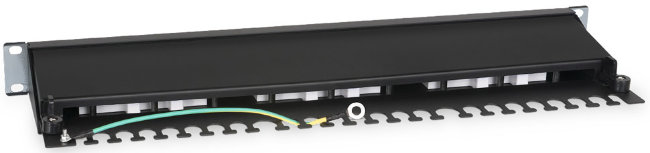 Патч-панель 19" Кат. 5е Cabeus PL-24-Cat.5e-SH-Dual IDC 1U 24 порта