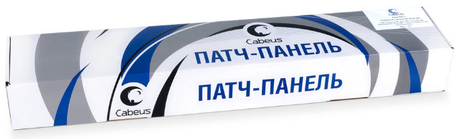 Патч-панель 19" Кат. 5е Cabeus PL-24-Cat.5e-SH-Dual IDC 1U 24 порта