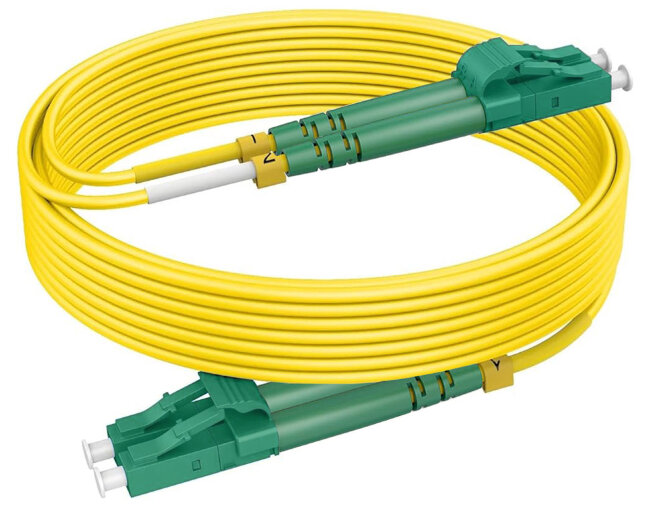 Шнур оптический (патчкорд) SC/APC-SC/APC 9,5/125,3мм,SM - 2м (Duplex) LSZH