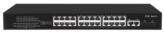 Коммутатор NIKOMAX (Gigalink) GL-SW-F005-24P, 24 порта PoE