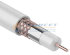 Кабель коаксиальный RG-6U+Cu, 75 Ом, Cu/Al/Cu, 48%, бухта 100 м, белый PROconnect