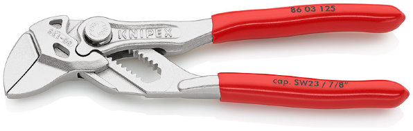 Миниатюрный цанговый ключ KNIPEX, (переставные клещи) хромированные 125 mm KN-8603125