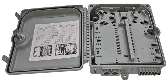 Оптическая кросс-муфта GJS-X12, настенный FTTH-бокс, 12 портов SC