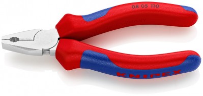 Комбинированные мини-клещи, хромированные 110 mm KNIPEX KN-0805110