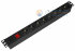Блок розеток NTSS-PDU-DA1016, 19", 1U, алюминий, 1ф10A, 2.3кВт, (8) Schuko CEE 7/7, выкл. с подсв.и крыш., вх. 60320 С14