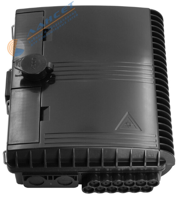 Терминальный FTTH бокс FAT-08 OUTDOOR (8 вол) Black