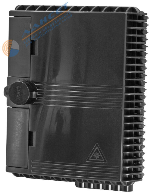 Терминальный FTTH бокс FAT-08 OUTDOOR (8 вол) Black