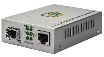 Медиаконвертер SNR-CVT1000SFP-POE 10/100/1000-Base-T c PoE/100/100Base-FX c SFP-портом