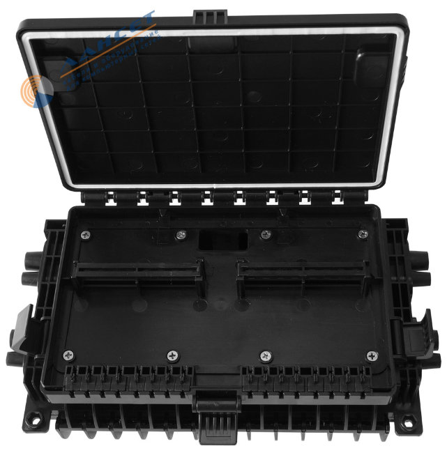 Терминальный FTTH бокс сплиттер-кросс BP027  OUTDOOR ЧЁРНЫЙ (24 вол)