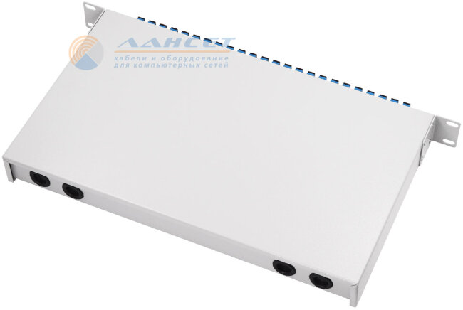 Кросс распределительный стоечный Basic Type укомплектованный, выдвижной 1U 19" 24 SC/UPC, серый