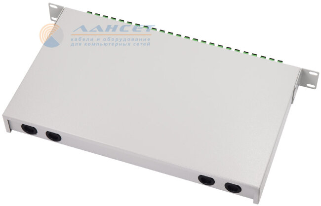 Кросс распределительный стоечный Basic Type укомплектованный, выдвижной 1U 19" 24 SC/APC, серый