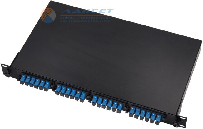 Кросс распределительный стоечный Prime Flexiable Plate Type 4 пл., укомпл., 1U 19" 24 SC/UPC, черный