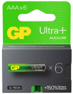 Батарейка LR03-6BL ААА 6 на блистере GP24AUPA21-2CRB6 G-TECH GP Ultra Plus