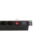 Блок розеток NTSS-PDU-DA2032, 19", 1U, пластик, 1ф16A, 3.7кВт, (8) Schuko CEE 7/7, выкл. с подсв.и крыш., 1.8м каб., вил. Schuko
