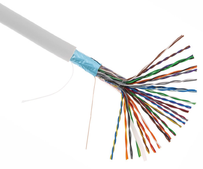 F/UTP 25PR NETLAN 24AWG CAT 5 INDOOR EC-UF025-5-PVC-GY-3 (кор 305м)