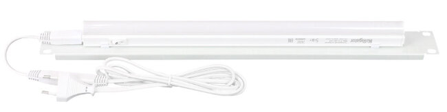 Панель осветительная NTSS-LU-1U-LED, светодиодная (LED), крепление 19 1U, 220V, кабель 1.5м, RAL 703