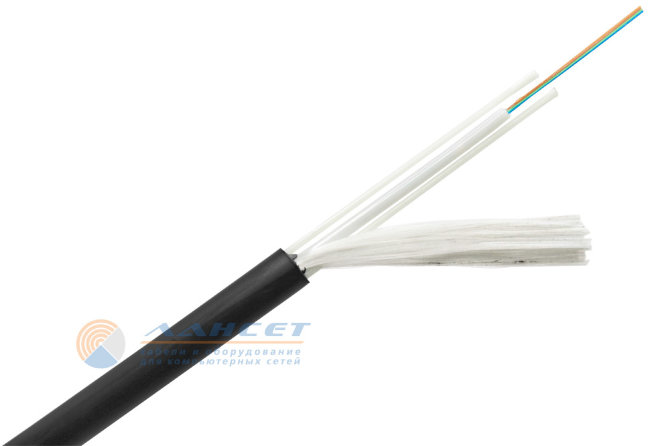 COVLINE Micro ADSS 5.8, 4 волокна G.657A1 круглый 1.8 kN, 1.0mm FRP, стеклонити, 2000 м