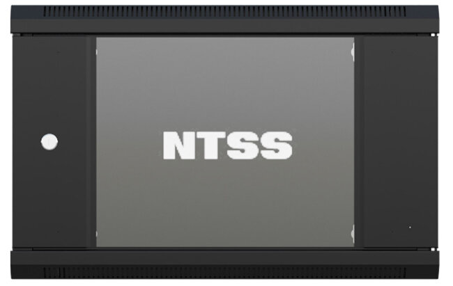 Настенный шкаф NTSS 19", дверь стекло, RAL 9005