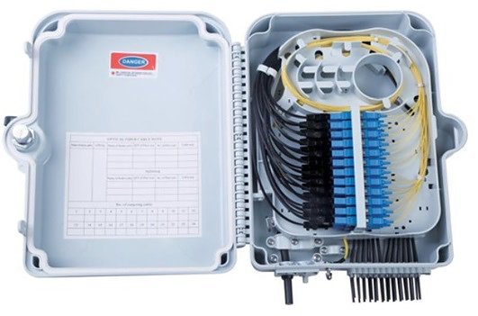 Терминальный FTTH бокс GJS-X24 OUTDOOR (24 вол) с креплением на столб