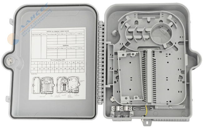 Терминальный FTTH бокс GJS-X24 OUTDOOR (24 вол) с креплением на столб