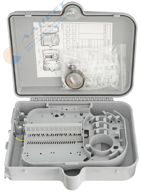 Терминальный FTTH бокс GJS-X24 OUTDOOR (24 вол) с креплением на столб