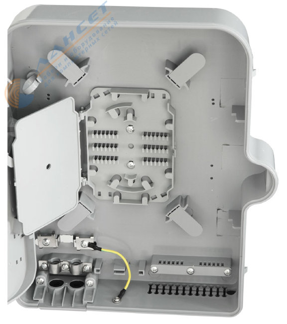 Терминальный FTTH бокс GJS-X24 OUTDOOR (24 вол) с креплением на столб