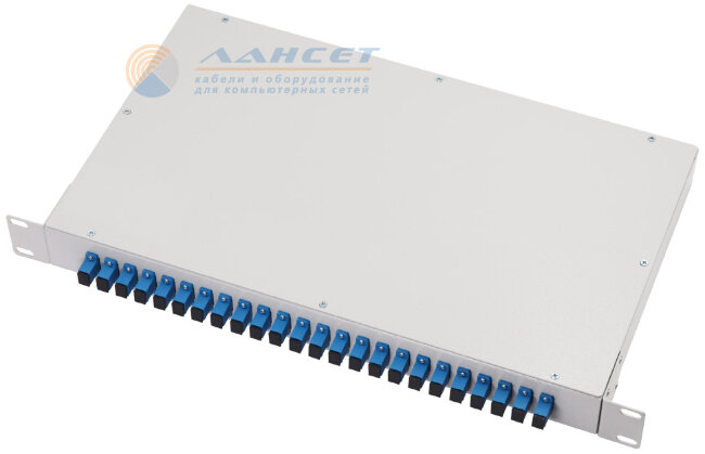 Кросс распределительный стоечный укомплектованный 1U 19" 24 SC/UPC, серый