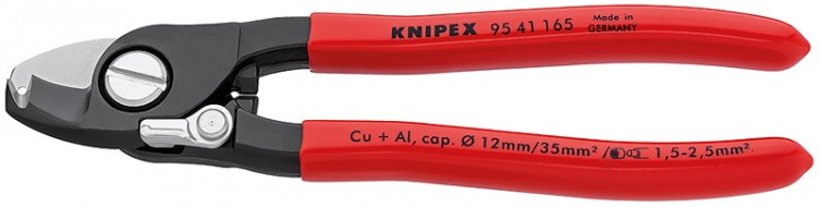 Ножницы для кабеля с функцией удаления изоляции 165 mm KNIPEX KN-9541165