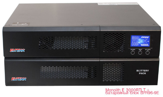 ИБП ELTENA Monolith E 3000RTLT (2U, внешние АКБ 96В, ЗУ 1-6А)