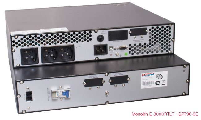 ИБП ELTENA Monolith E 3000RTLT (2U, внешние АКБ 96В, ЗУ 1-6А)